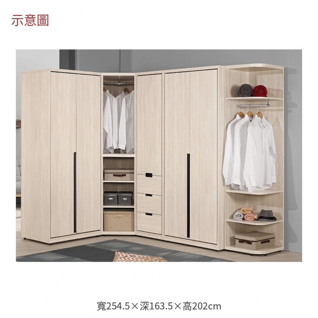 2026 提斯L型組合衣櫥昆