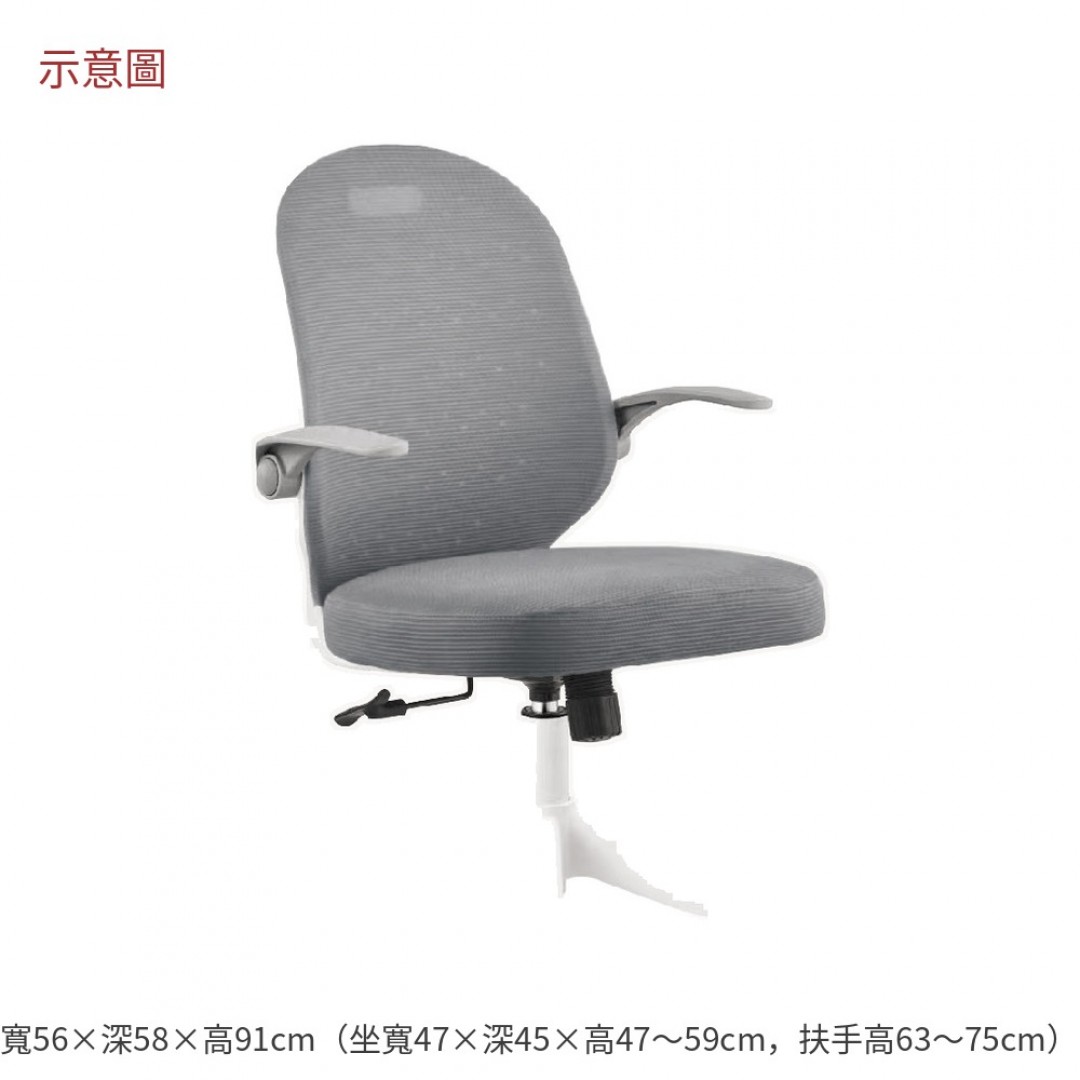 2026 洛絲網椅灰色灰布克