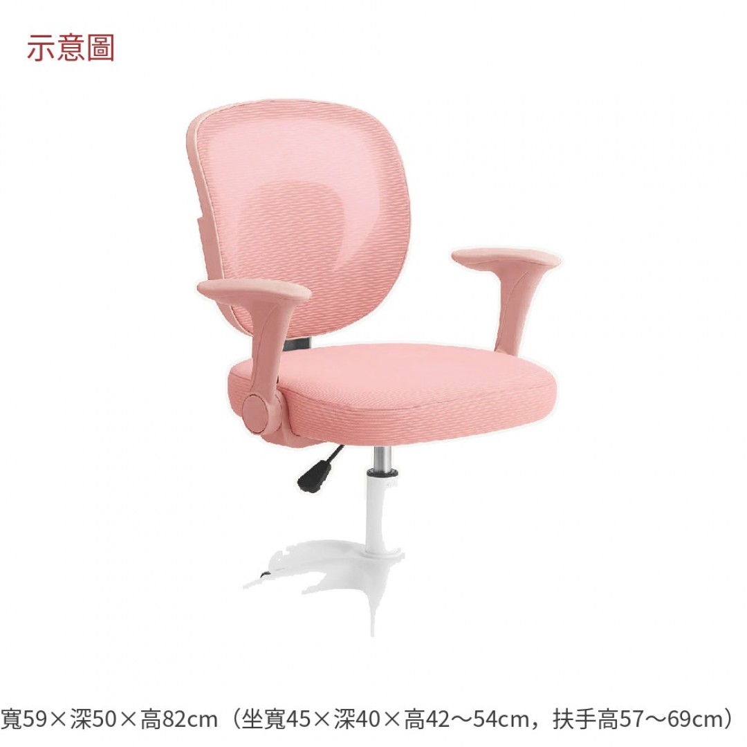 2026 麗安網椅粉色粉布查