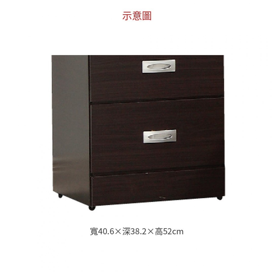 2026 胡桃二抽床頭櫃(單只)
