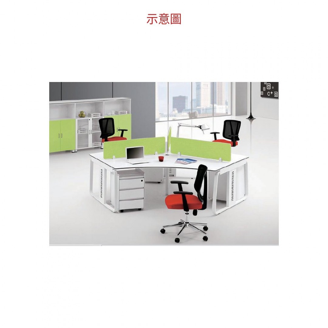 2026 Y 字造型工作桌 三人位 A031-06