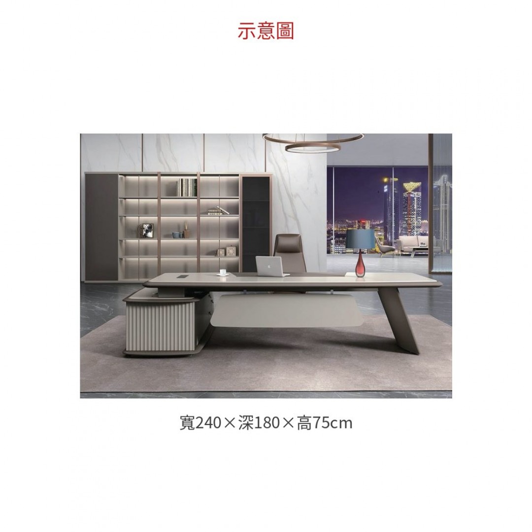 2026 FLZZ-82 主管桌 L 型 ( 含側桌) A046-04