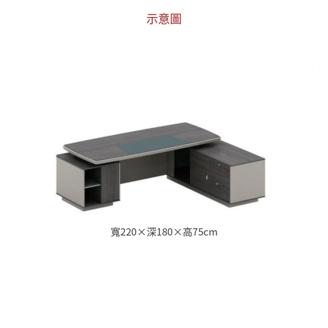 2026 HF-6622 主管桌 L 型 ( 含側桌)