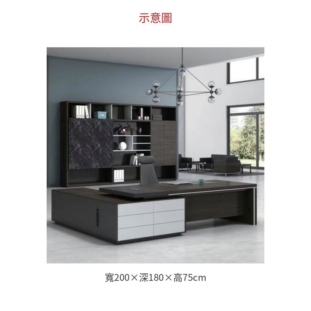2026 主管桌 L 型 ( 含側桌) A052-03