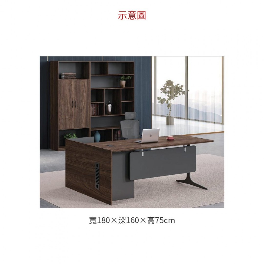 2026 M1-D12218 主管桌 L 型 ( 含側桌)
