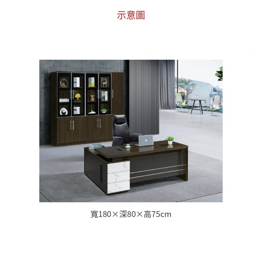 2026 HF-8003 主管桌 L 型 ( 含側桌) A064-09