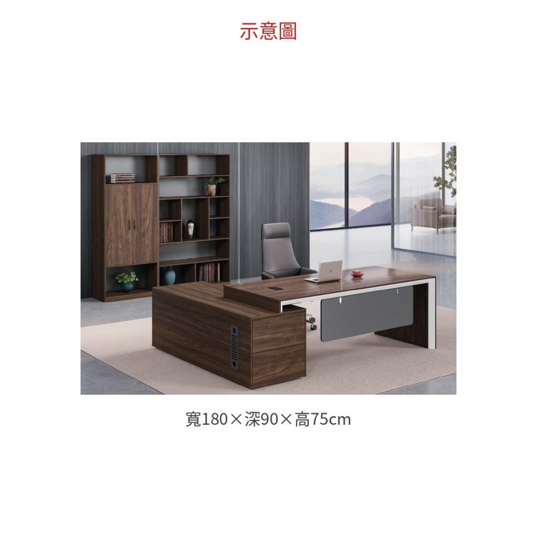 2026 M1-D3118 主管桌 L 型 ( 含側桌)