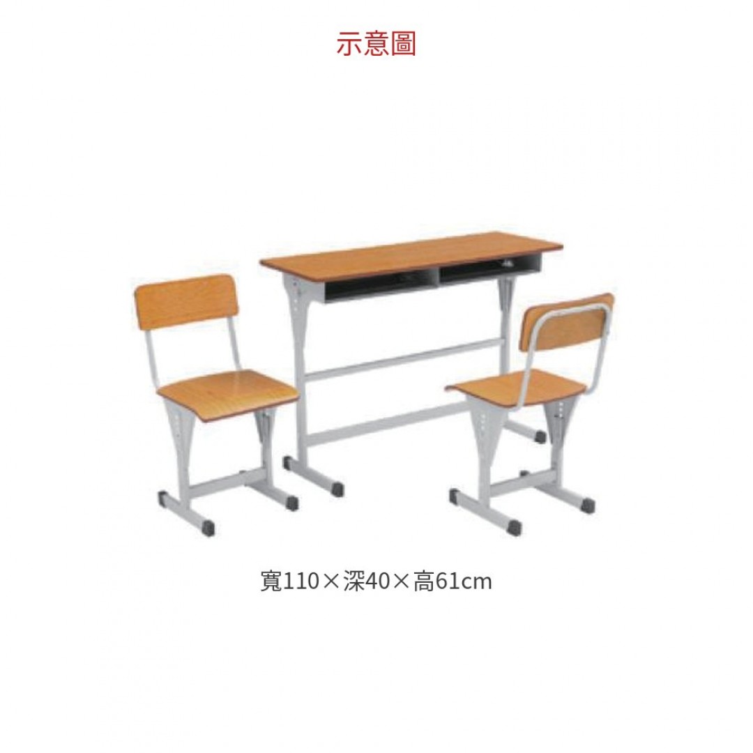 2026 AD-213KD 雙人座課桌椅組
