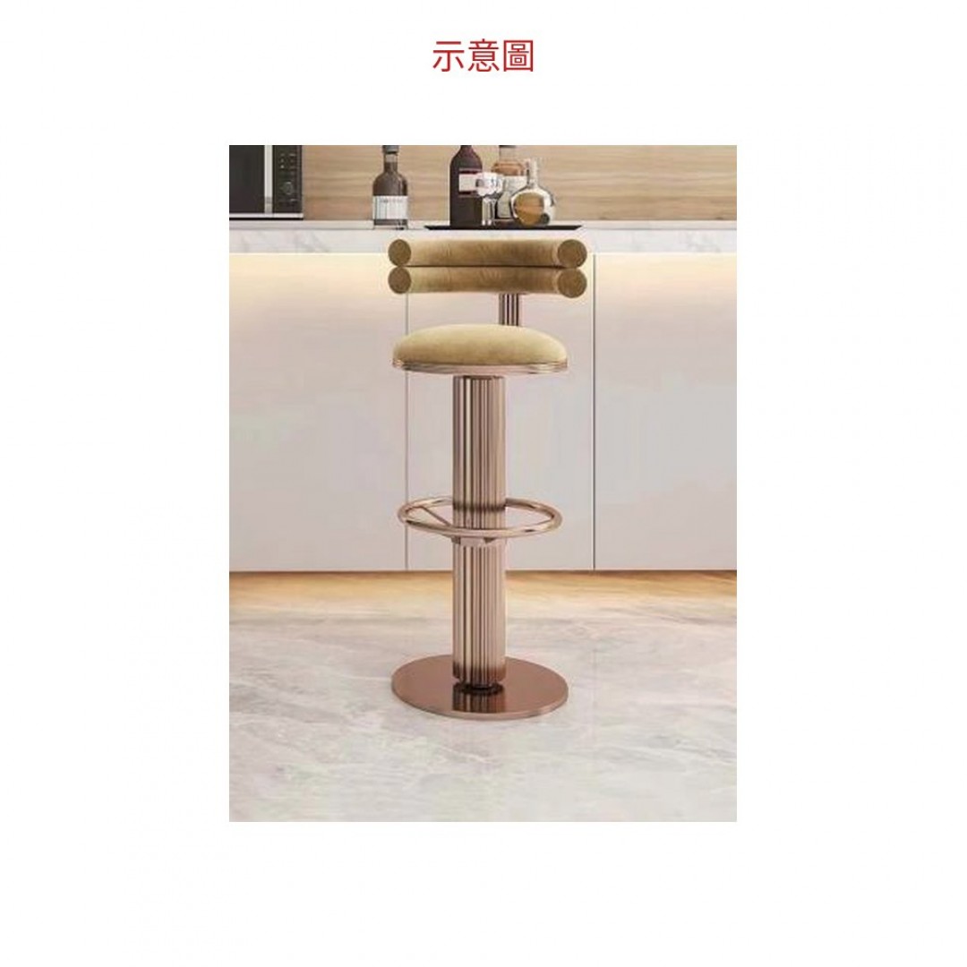2026 不綉鋼鈦金吧台椅