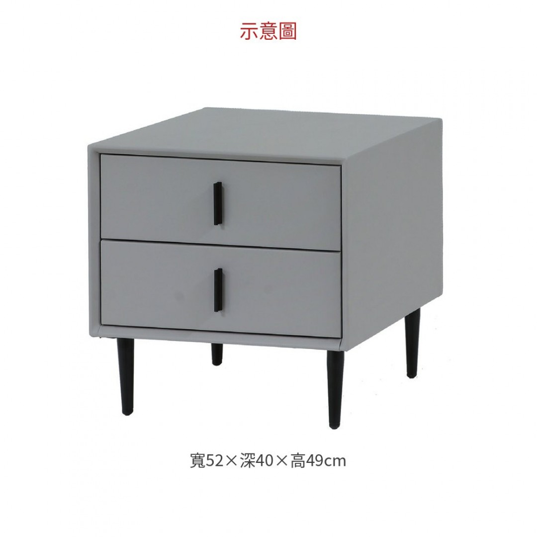 2026 10床頭櫃(灰皮)