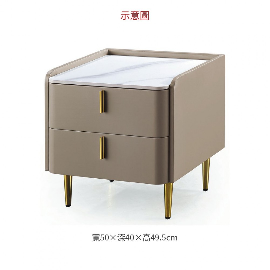 2026 6010 淺灰床頭櫃