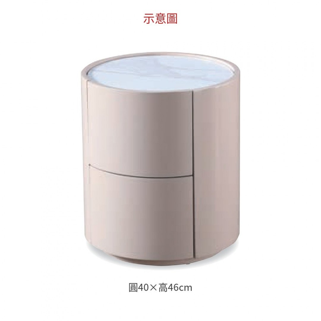 2026 822岩板床頭櫃(米色)