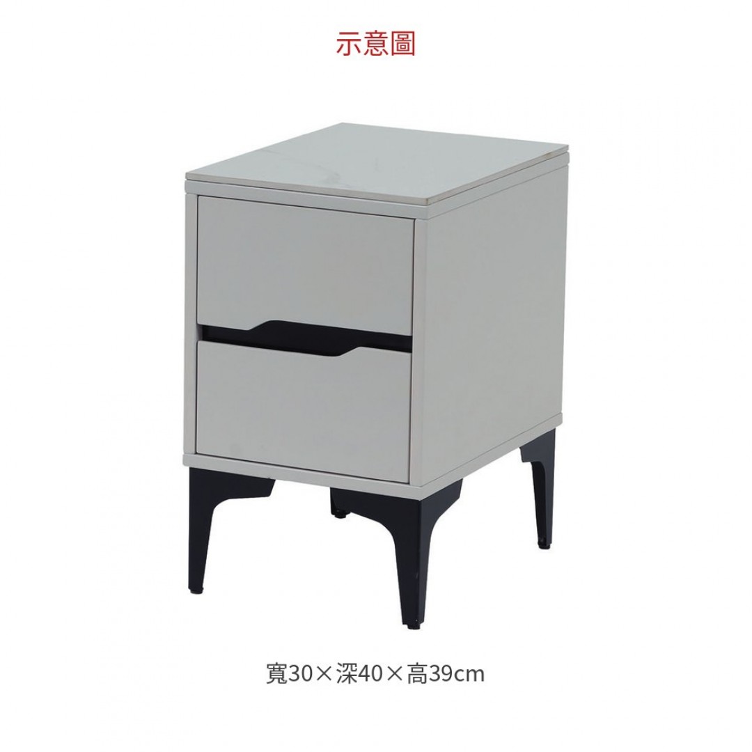 2026 C01米白色床頭櫃