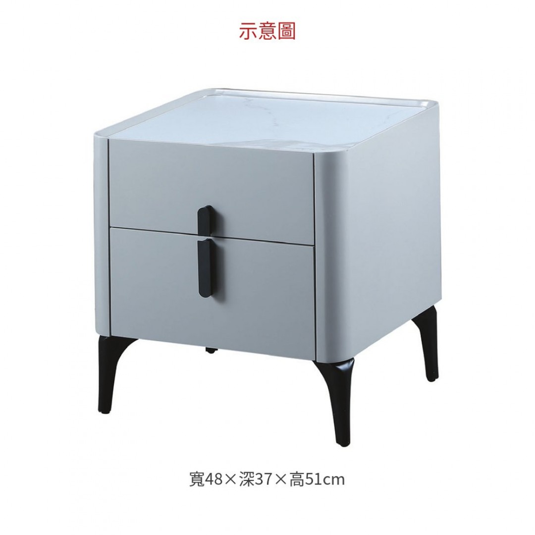 2026 8019床頭櫃(灰)