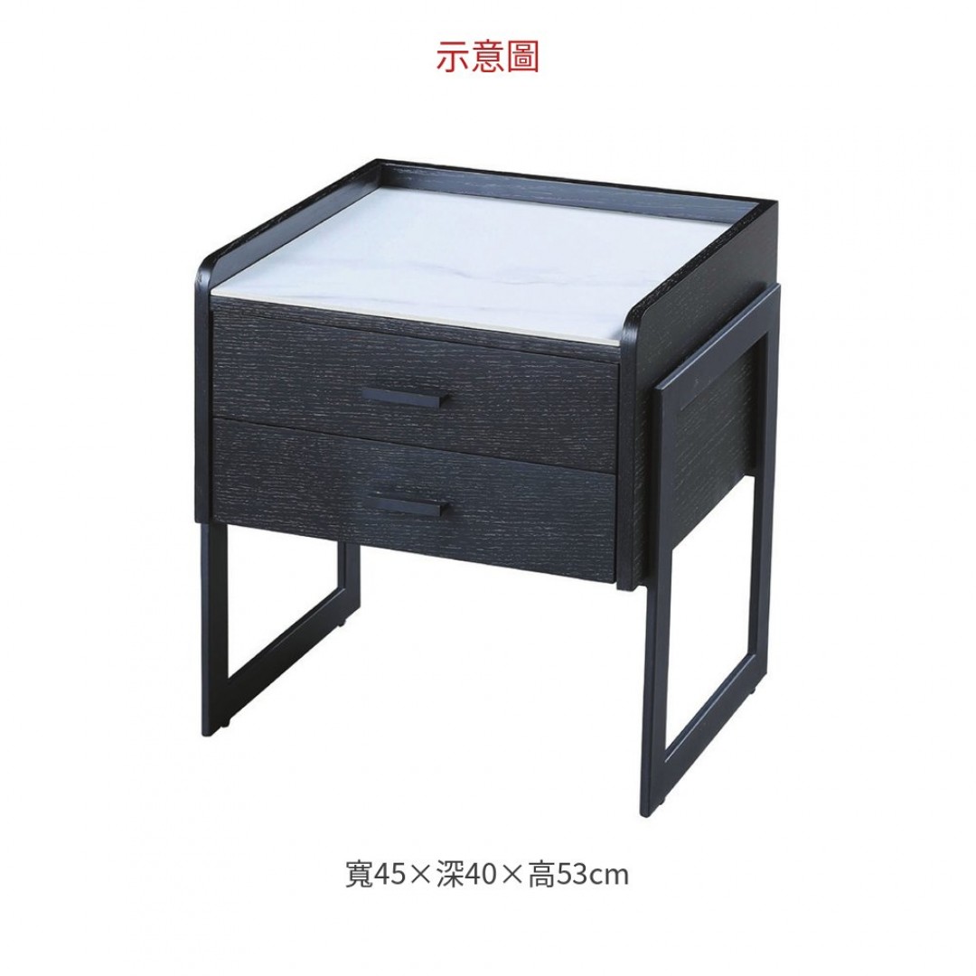 2026 8012黑鐵刀床頭櫃