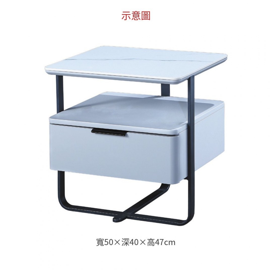 2026 891床頭櫃(灰)