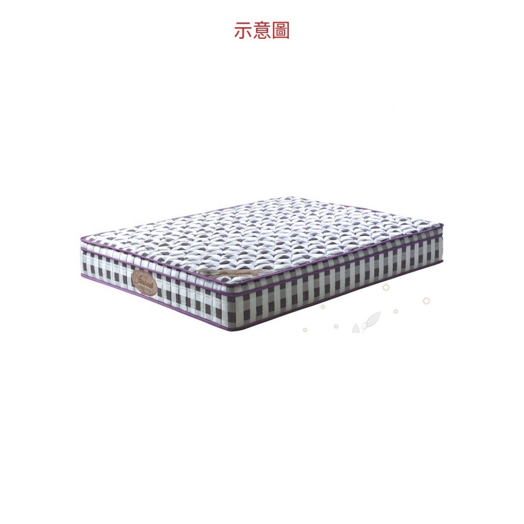 2026 6×6.2尺紫丁香平三線獨立筒床墊