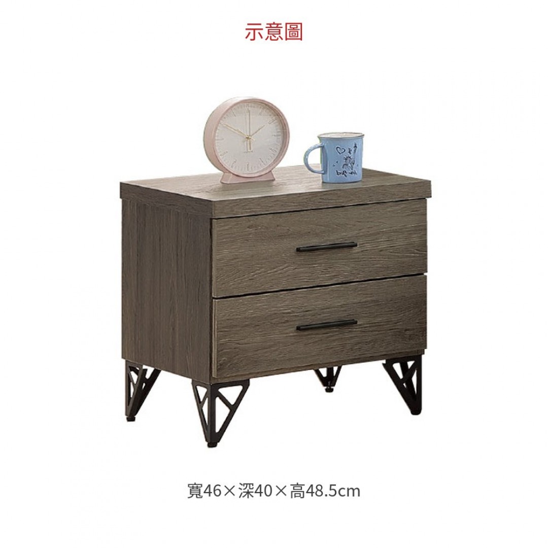 2026 1.52尺灰橡床頭櫃(682)