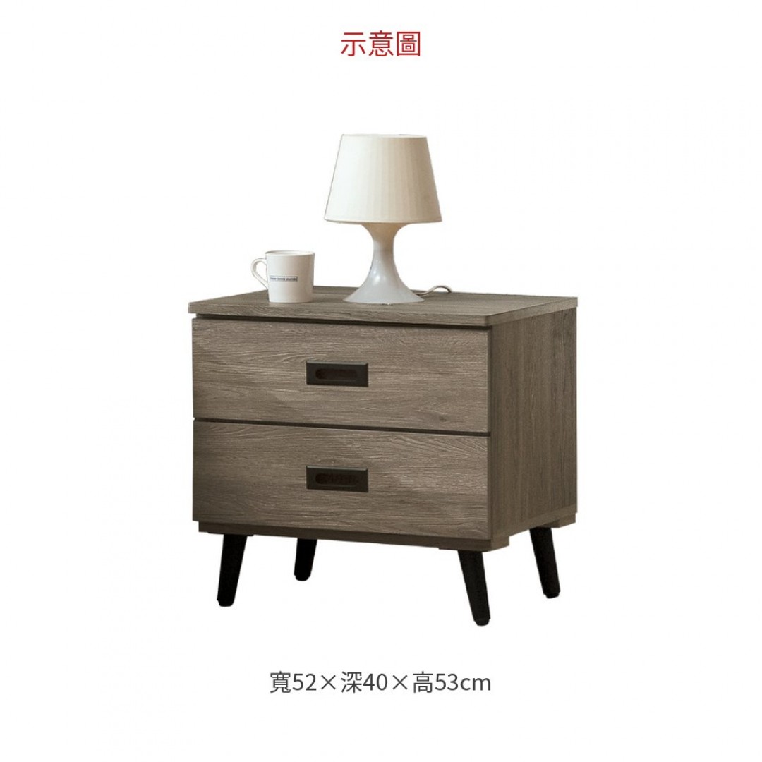 2026 1.7尺伯恩灰橡床頭櫃(138)