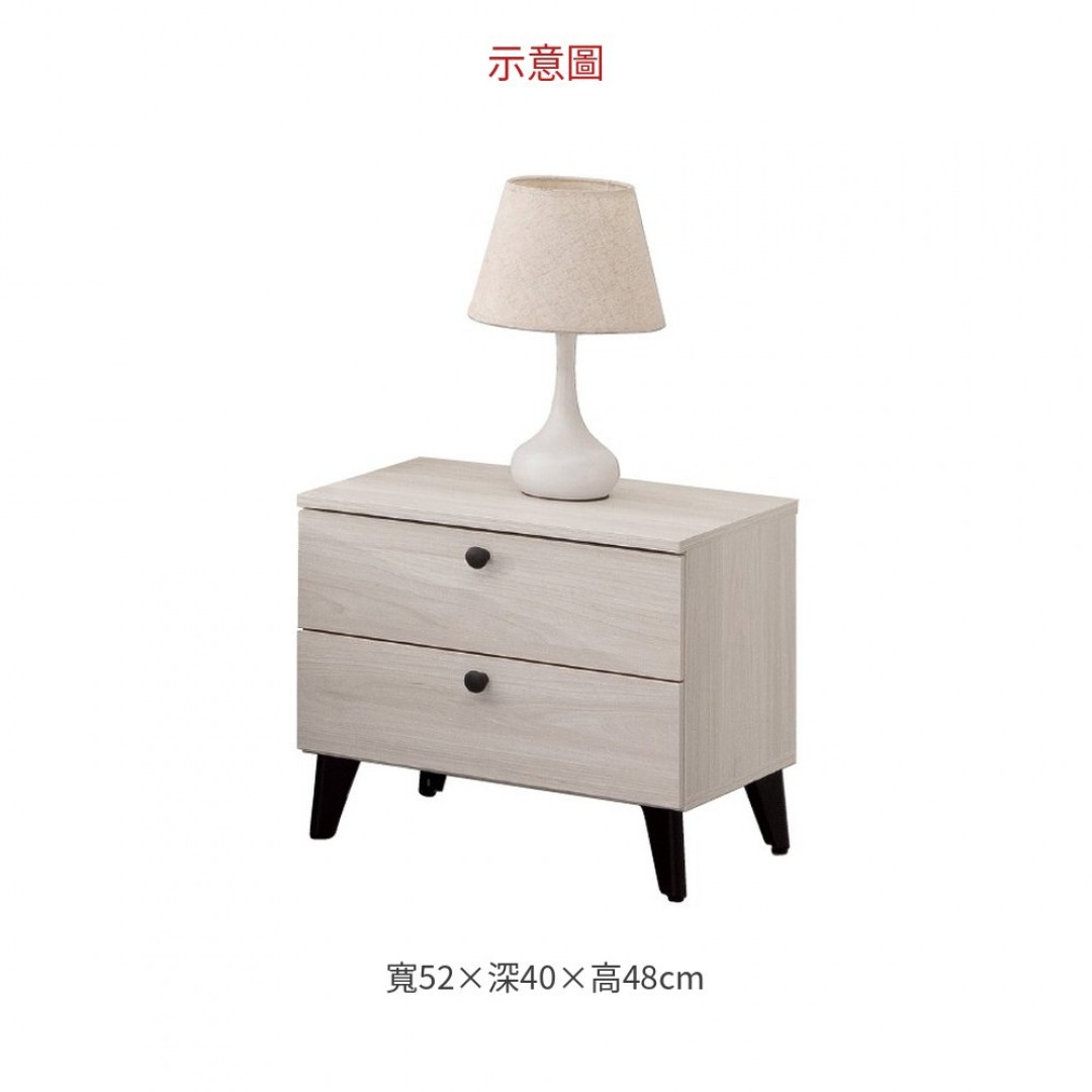 2026 1.7尺麗莎白榆木床頭櫃(607)