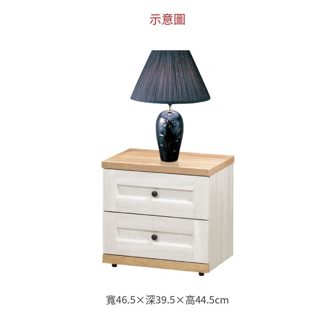 2026 1.53尺鄉村風白橡木床頭櫃(F093)