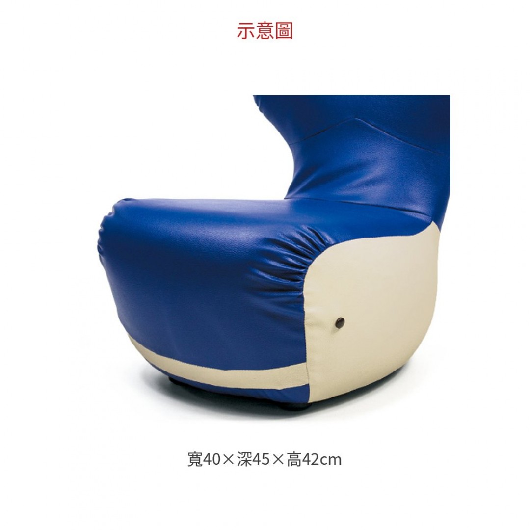 2026 藍色小金魚皮椅