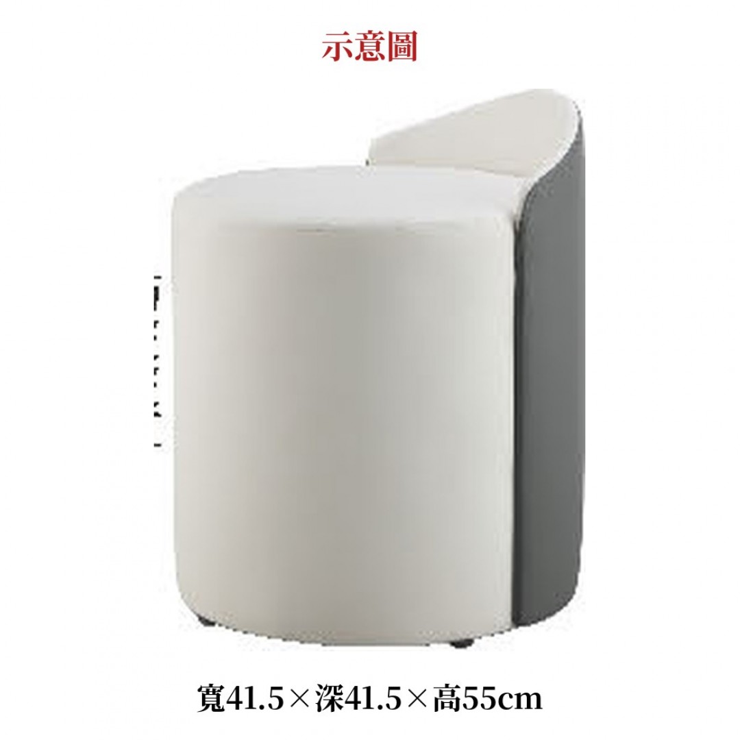 2026 雷白色圓凳格