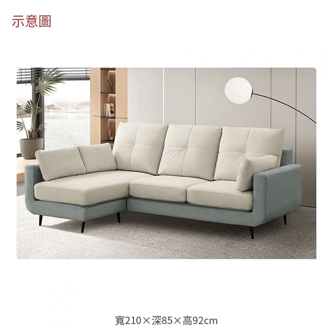 2026 菲貓L型雙色貓抓布沙發加