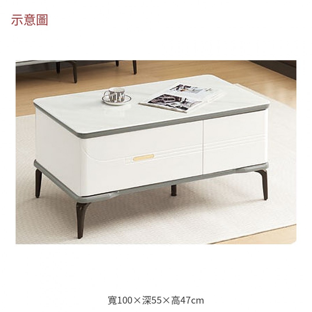 2026 溫石紋玻璃大茶几漢