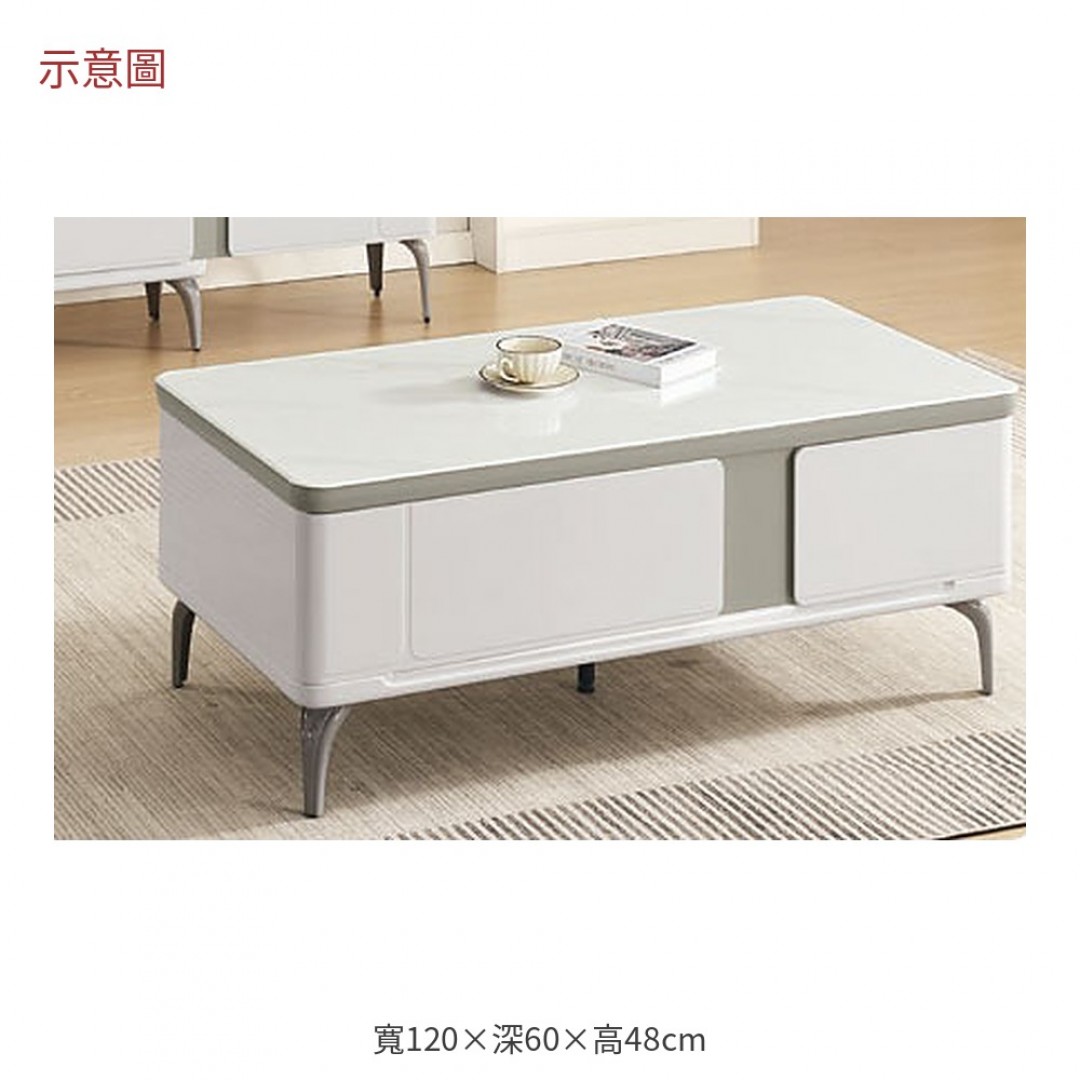 2026 凱瑞石紋玻璃大茶几金