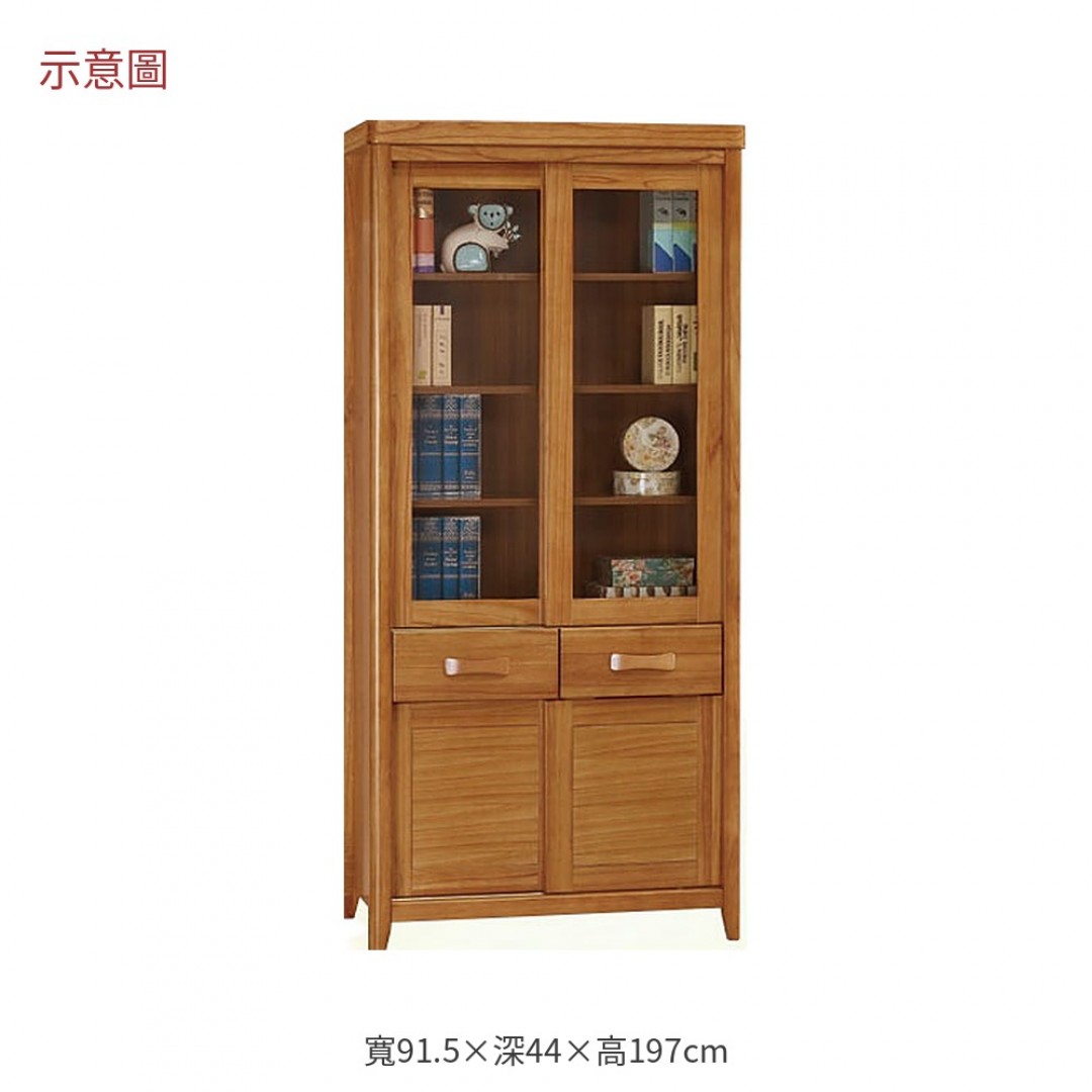 2026 麗絲柚木色小推門中抽書櫃愛