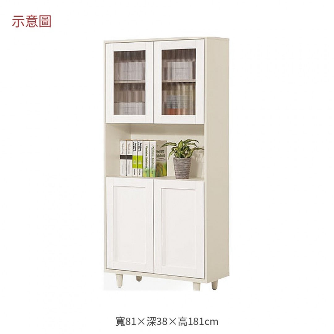 2026 奇奶茶木紋玻璃門書櫃麥