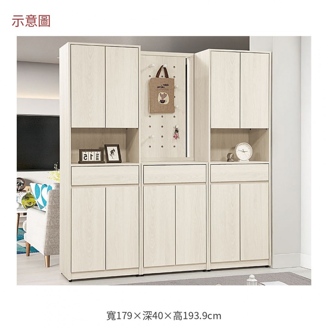 2026 亞娜白榆木鞋櫃組緹