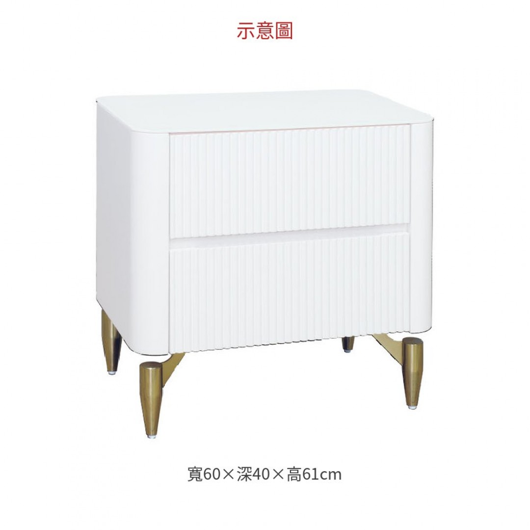 2026 奶油白二抽櫃(286)