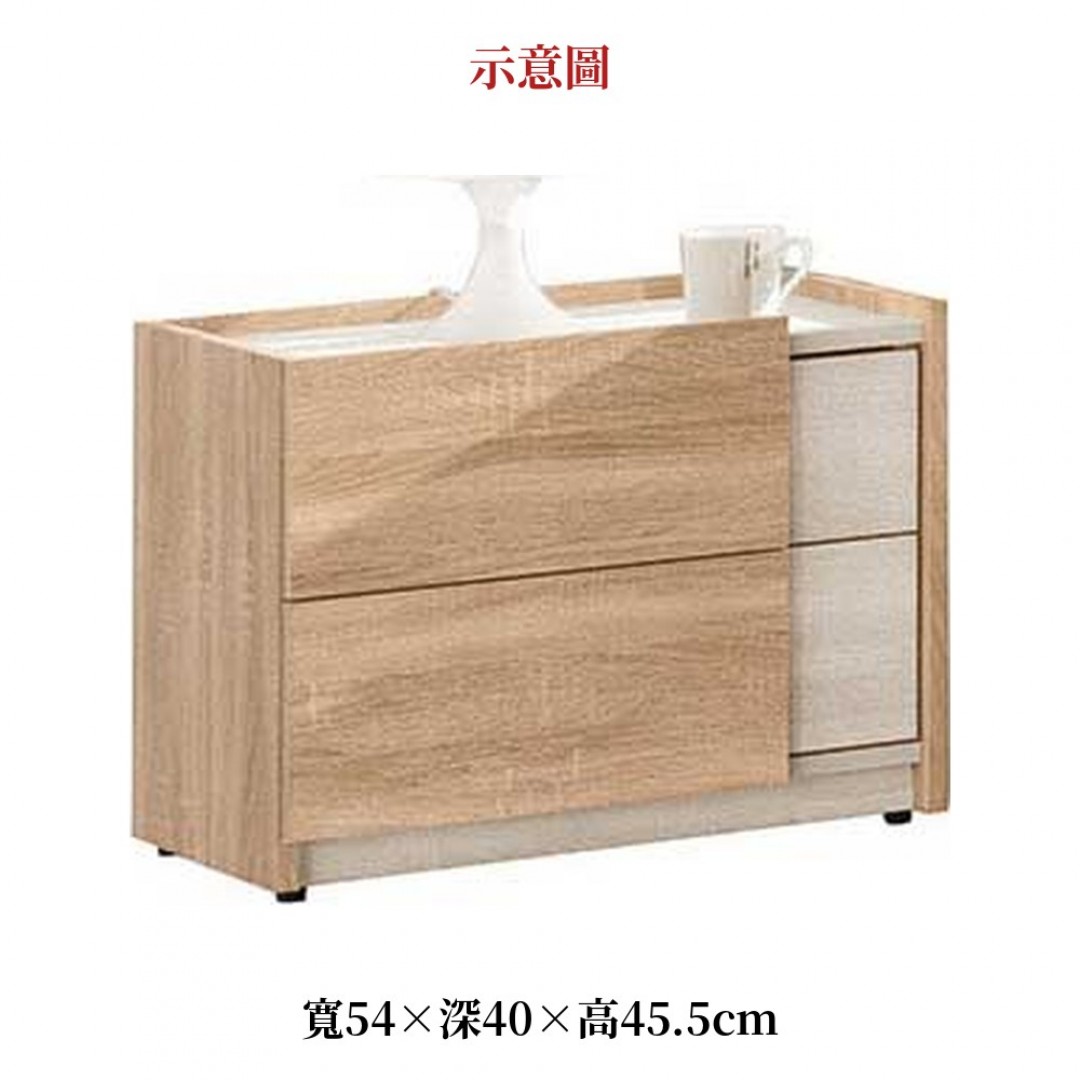 2026 瑞葛絲橡木抽屜床頭櫃