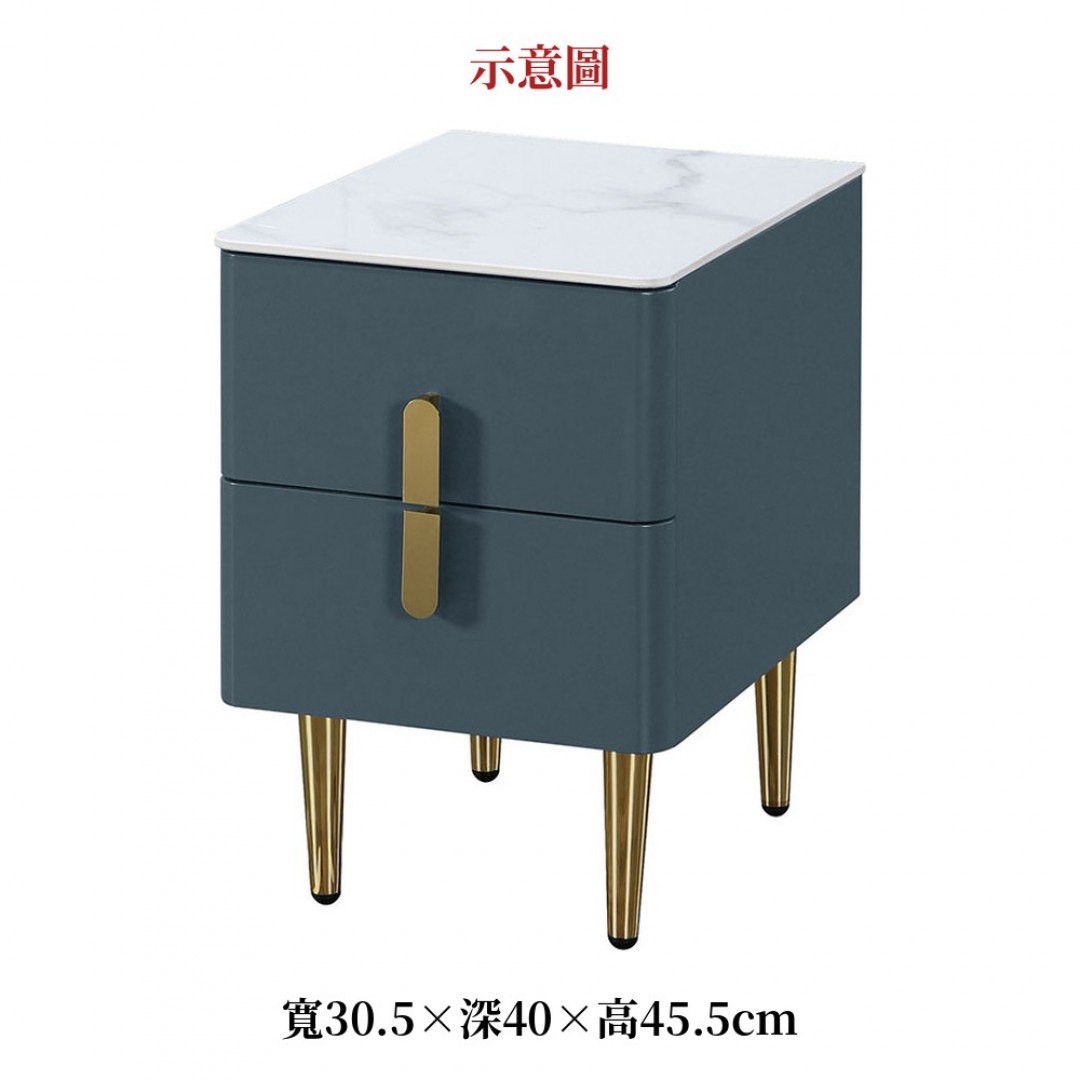 2026 鳳丹綠色岩板床頭櫃