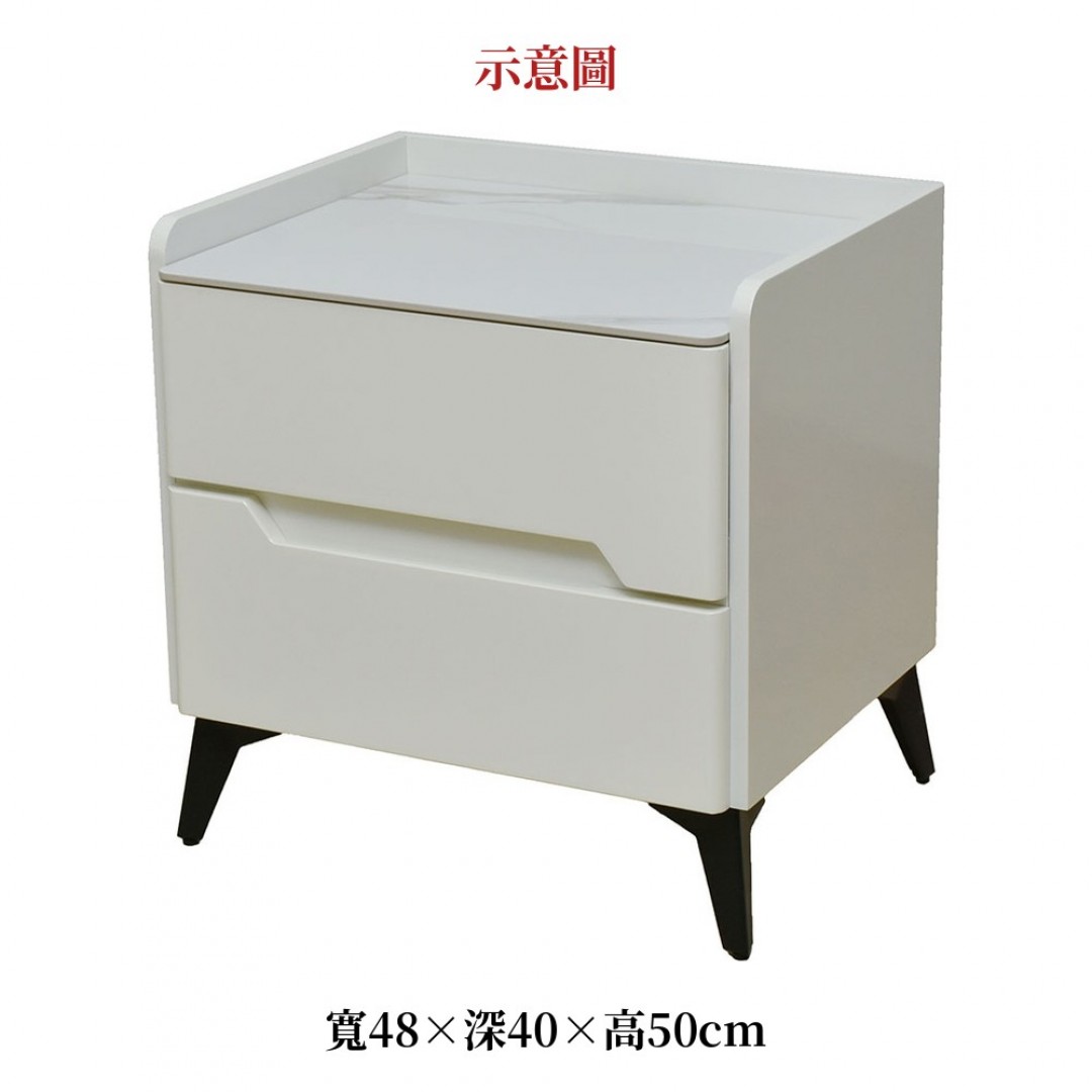 2026 瑪爾娜岩板床頭櫃
