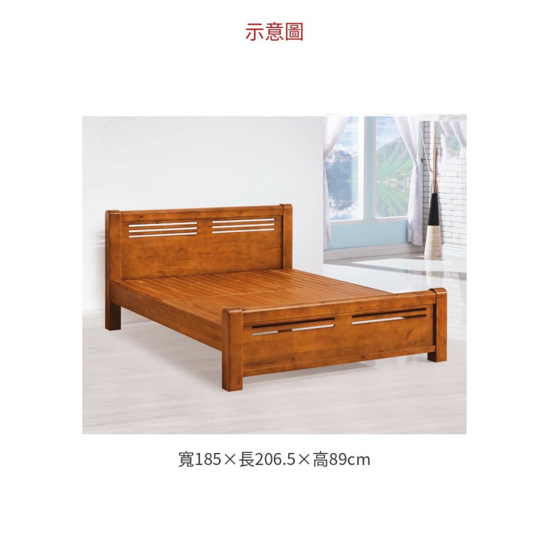 2026 羅馬實木6尺床台