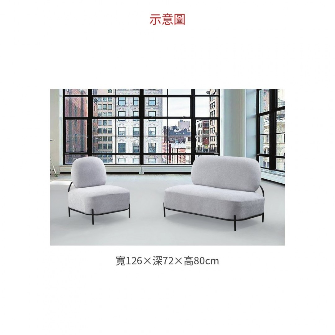 2026 JY06灰麻布沙發 697-6