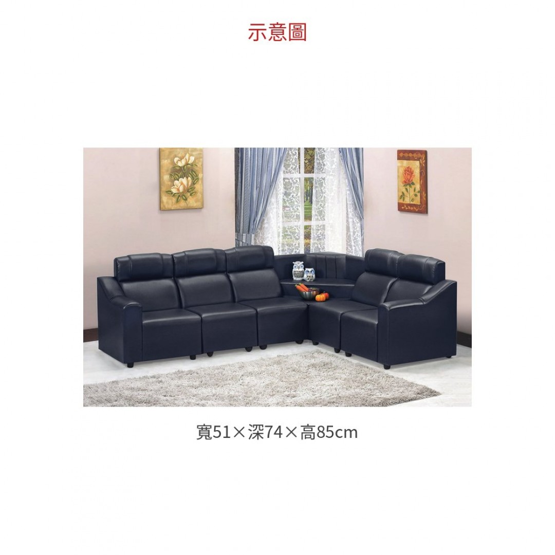 2026 6紅色中椅沙發(5黑色)