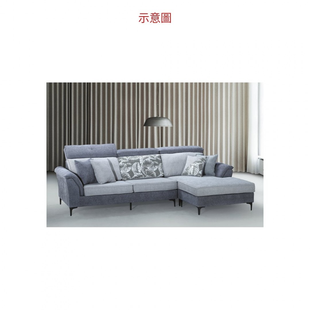 2026 灰麻L型沙發