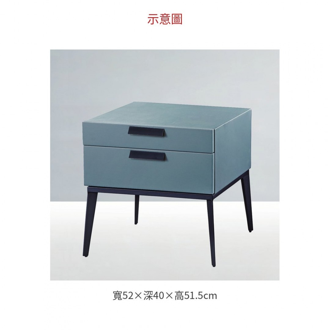 2026 6005深灰皮床頭櫃