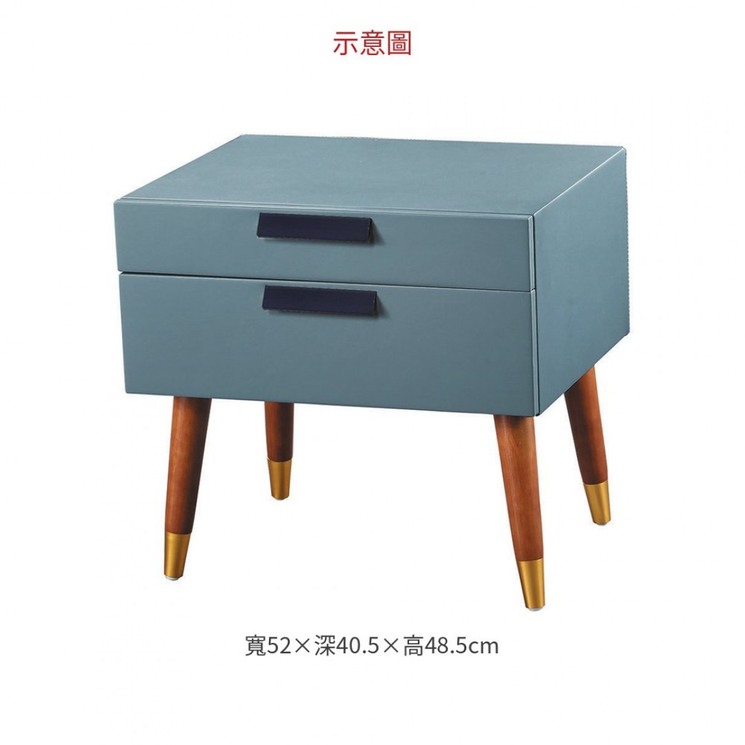 2026 床頭櫃(深灰皮)