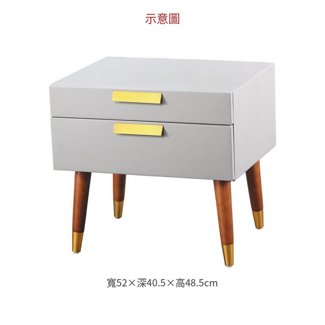 2026 床頭櫃(棕色皮)
