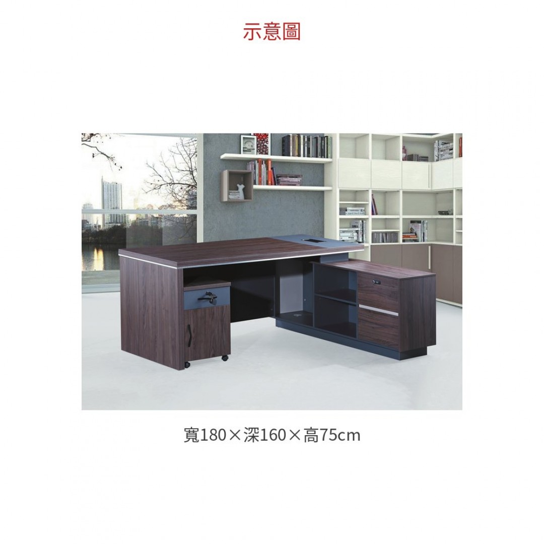 2026 98-18 L型辦公桌+側櫃