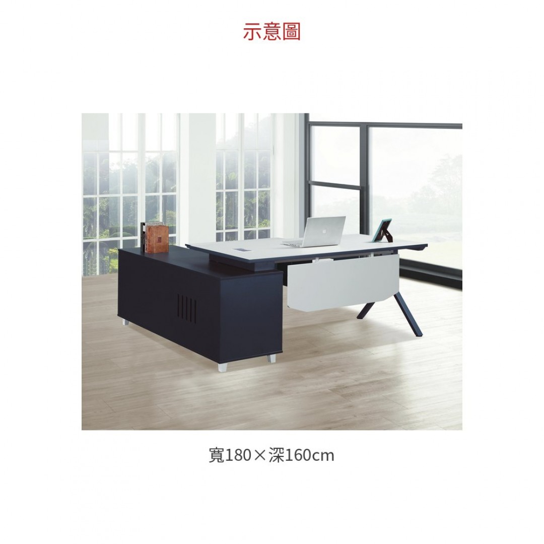2026 MS-51T1816 NEW 智木L型辦公桌+側櫃 ×