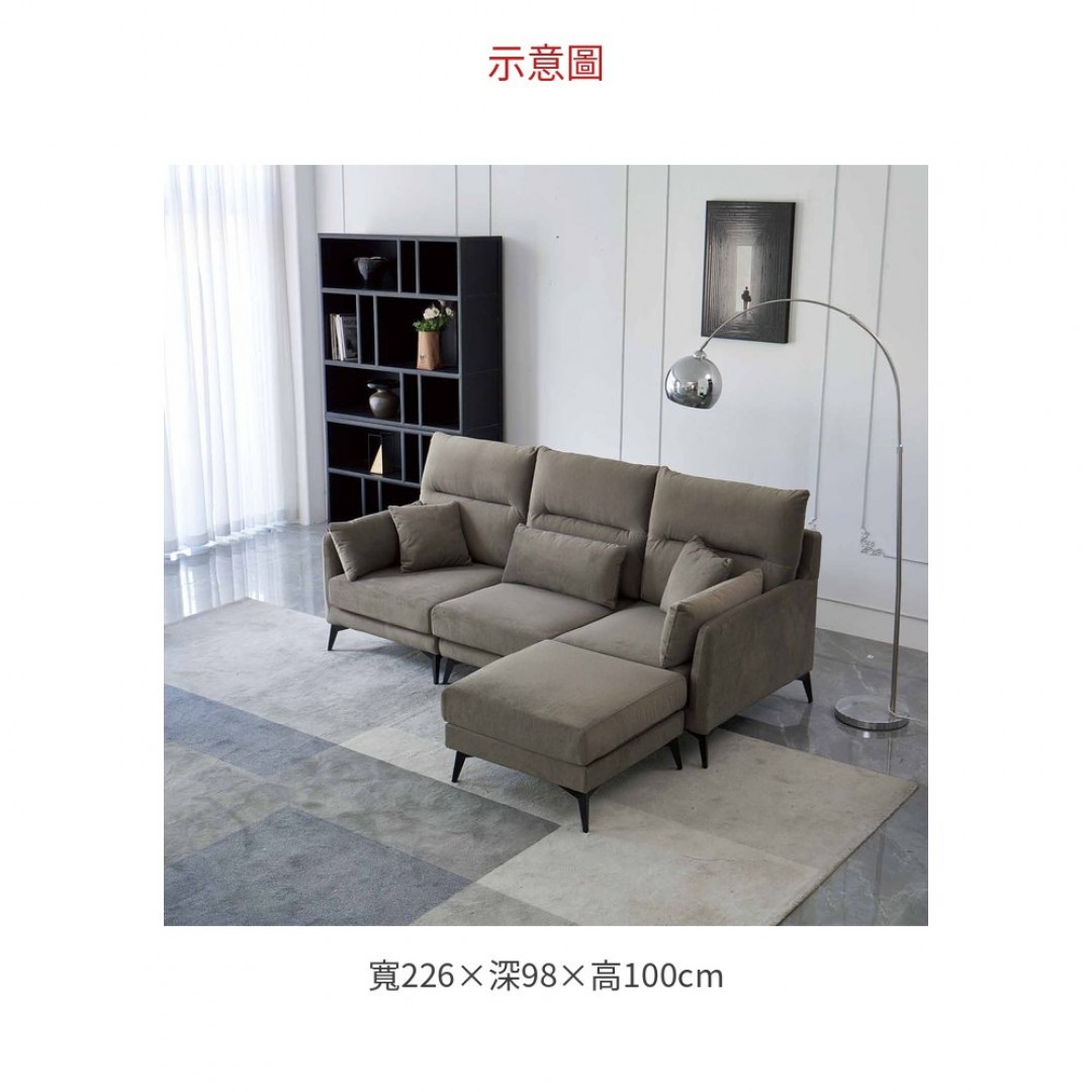 2026 席德妮貓抓布L型沙發