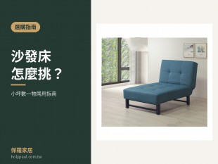【選購指南】沙發床推薦怎麼挑？｜小坪數一物兩用指南-聖保羅家具